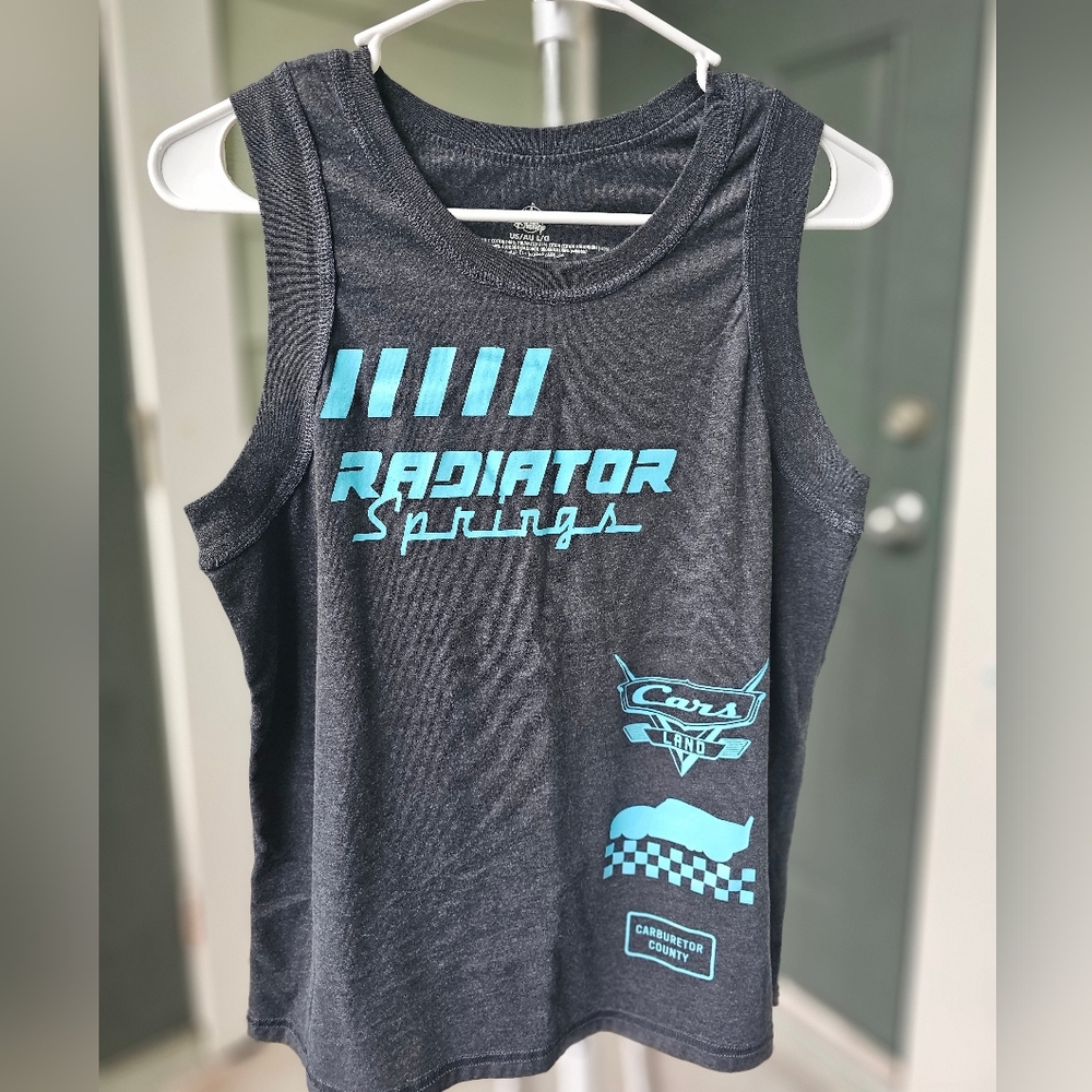 Women's L Disney Cars Muscle Tank